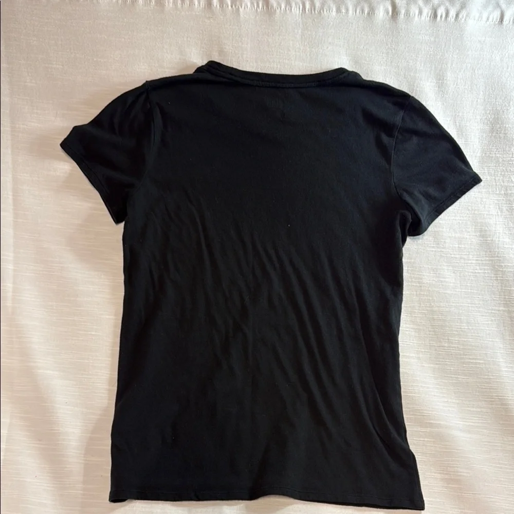 PINK Victoria's Secret Black Tee with Rainbow Graphic - Picture 4 of 6